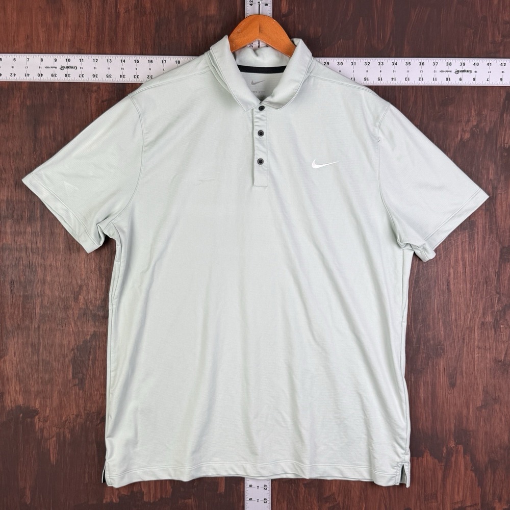 Nike Dri-Fit Polo Shirt  Athleisure Outdoor Lightweight Pistachio Frost Mint‎ XL